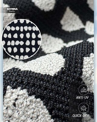 Polyester 9 Spandex 54 Recycled Nylon 37 Recycled Recycled Swimwear Fabric 135m Width Durable Eco Fabric for Swimwear Production