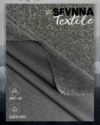 79% Nylon 12% Silver Lurex 9% Spandex Stretch Stof met 80000 M Per Day Supply Capacity en zacht comfortabel gevoel