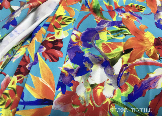 Het mini Bloemen Gedrukte Materiaal van de Bikinistof, het Badpakstof van 180gsm Lycra