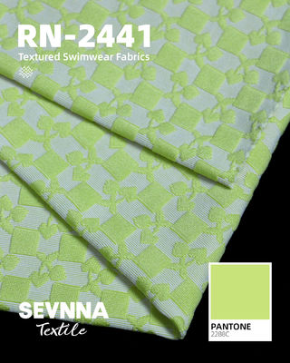 340 gm 92%Recycled Poly + 8%Spandex Recycled Polyester Stof RN-2441