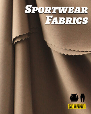 Functionele stoffen Performance Textiel met 190-200 gm Gewicht 62% Collageen Nylon + 38% Elastane Mengsel en kleurvaste eigenschappen