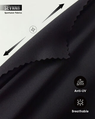 75% Nylon + 25% Spandex Activewear Gebreide stof met hoge adembaarheid en sneldrogen voor sportkleding Textielstof