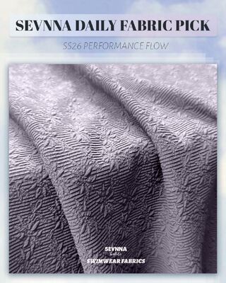 320 gm UPF 50+ Textured Swim Fabric met hoge chloorbestandheid voor duurzame zwembroeken