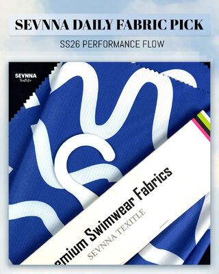 Duurzame gerecyclede zwemkledingstof voor volwassenen, milieuvriendelijk materiaal, geschikt voor de productie van zwemkleding en sportkleding