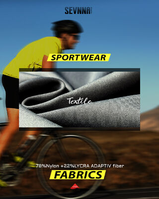 Hoge Elasticiteit Stretch Lycra Stof met Vochtafvoerende UV-bescherming en Lichtgewicht Comfort voor Activewear