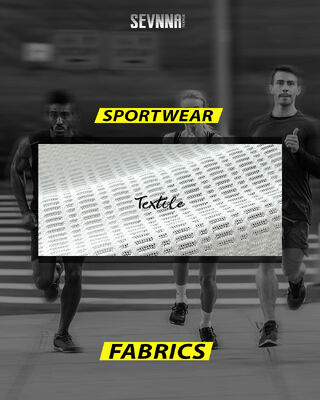 Hardloopstoffen met 4-way stretch UPF 50+ en anti-geurtechnologie voor hoogwaardige sportkleding