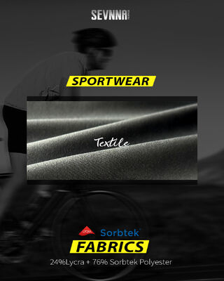 Stretch-lycra-stof met hoge elasticiteit, vochtafvoer en UV-bescherming voor sportkleding