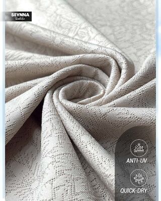 90% gerecycled nylon, chloorbestendige tweeweg elastische badkledingstof voor duurzame productie van badkleding