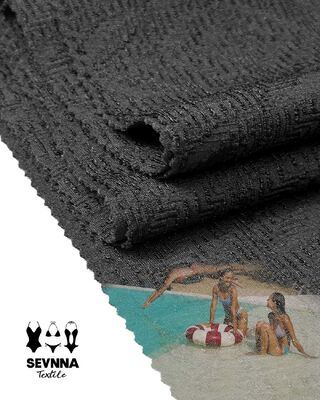 Circulair breien gerecycled nylonstof met 53% gerecycled polyester en 390 gram gewicht voor duurzame textieloplossingen