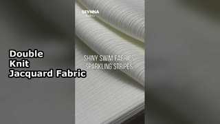 Recycled Polyester Double Knit Jacquard Stof met 160cm Breedte voor Milieubewuste Kleding