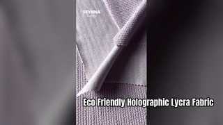 Duurzame gerecyclede lycra-stof met hologramprint