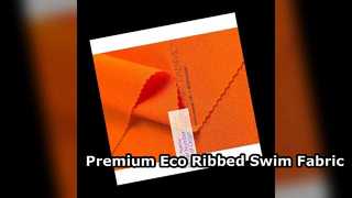 Premium UPF 50 gerecyclede geribbelde zwemstof SP7616