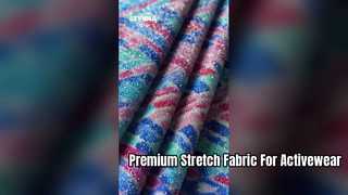 Premium gerecycled nylon spandex-stof voor sportkleding