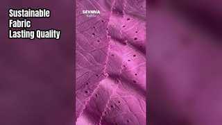 Milieuvriendelijke gerecyclede polyesterstof ontworpen voor duurzame modemerken die zich richten op het milieu
