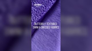 Getextureerde zwemstof UPF 50+ gerecycled nylon